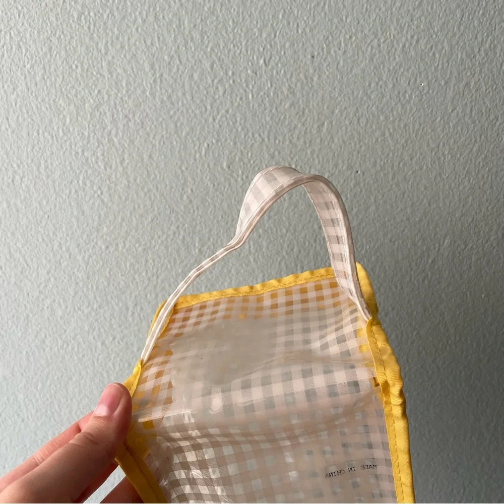 🌻 FREE w/ Purchase | Mary Kay | Clear Plaid Plastic Vinyl Bag
